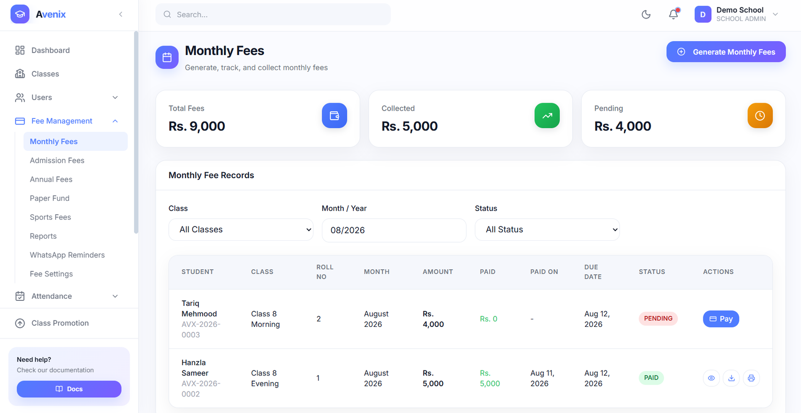 Fee Records